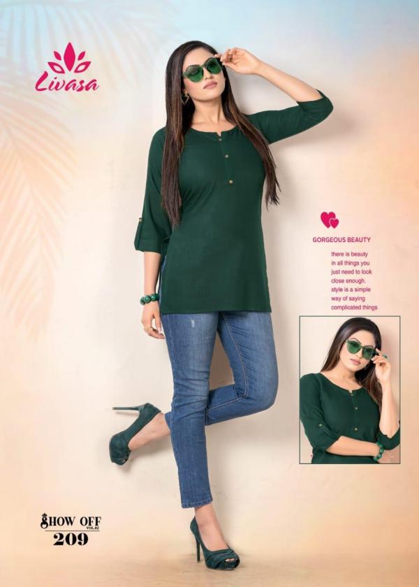 Livasa Show Off Vol 2 Rayon Exclusive Designer Kurti Collection